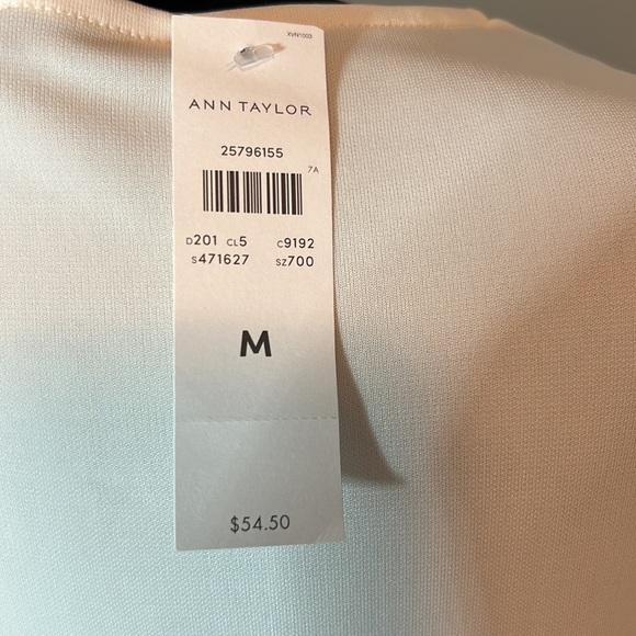 Ann Taylor Off White Blouse, size M, NWT - Picture 4 of 5